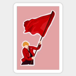 Enjolras and Red Flag Sticker